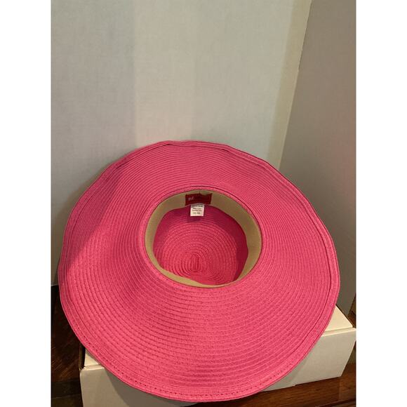 Ole	 America - All Fiber Woven Wide Brim Sun Hat - Pink - One Size main image 6